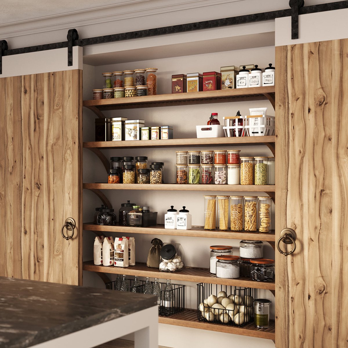 Solid Wood 4 ft. Shelf Kit - John Louis Home - Closet Shelves