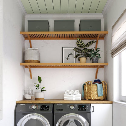 Solid Wood 4 ft. Shelf Kit - John Louis Home - Closet Shelves