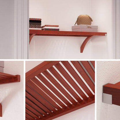 Solid Wood 4 ft. Shelf Kit - John Louis Home - Closet Shelves